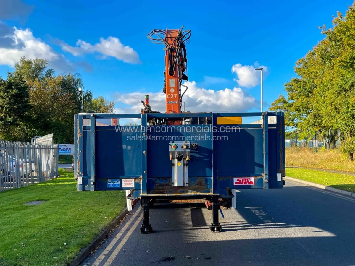 2015 SDC 12.6M DROPSIDE FLATBED BRICK GRAB TRAILER - Image 2