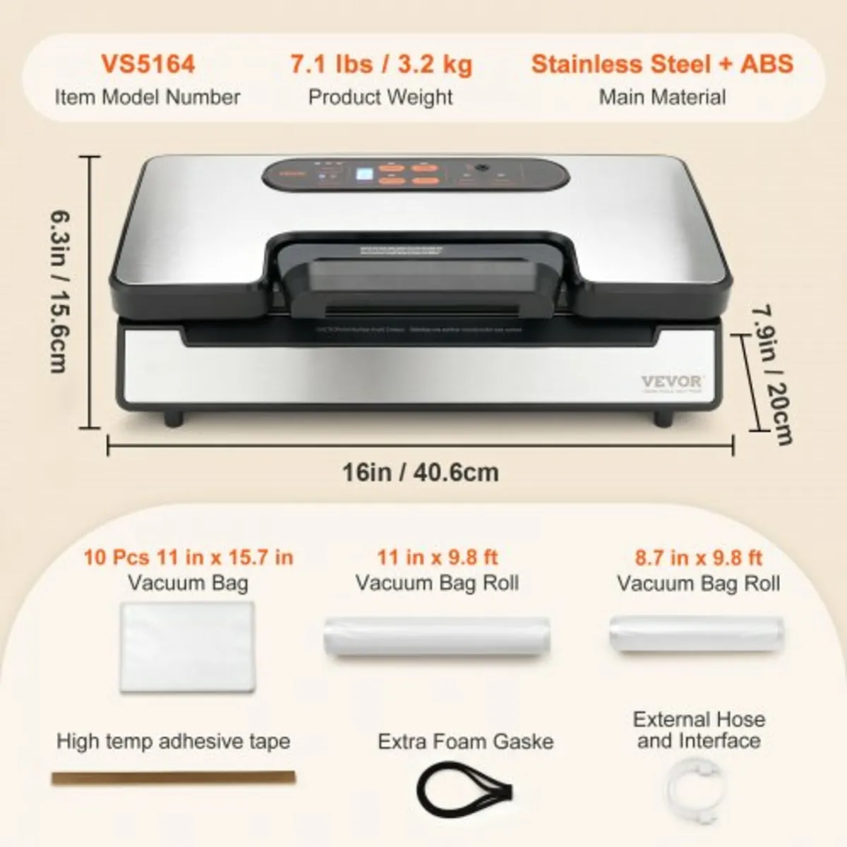 Vacuum Sealer Machine Food Preservation Storage Sa - Image 2