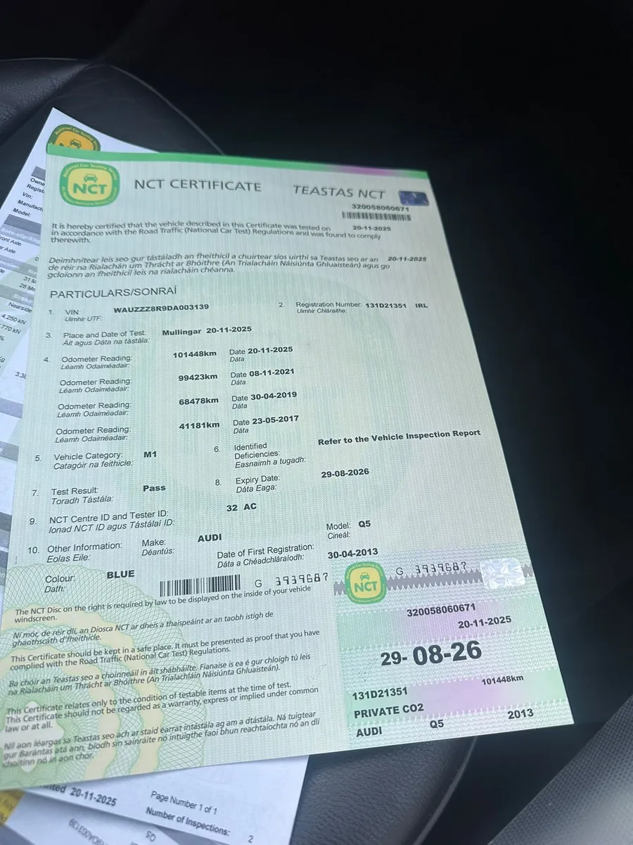 Audi Q5 2013     2.0 TDI  low tax  new nct08/26 - Image 3