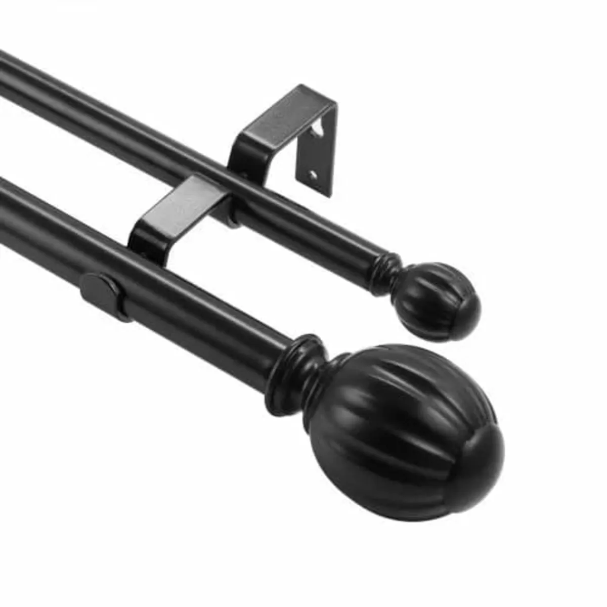 Double Rod Curtain Rods, 91.4-182.9 cm Adjustable - Image 1