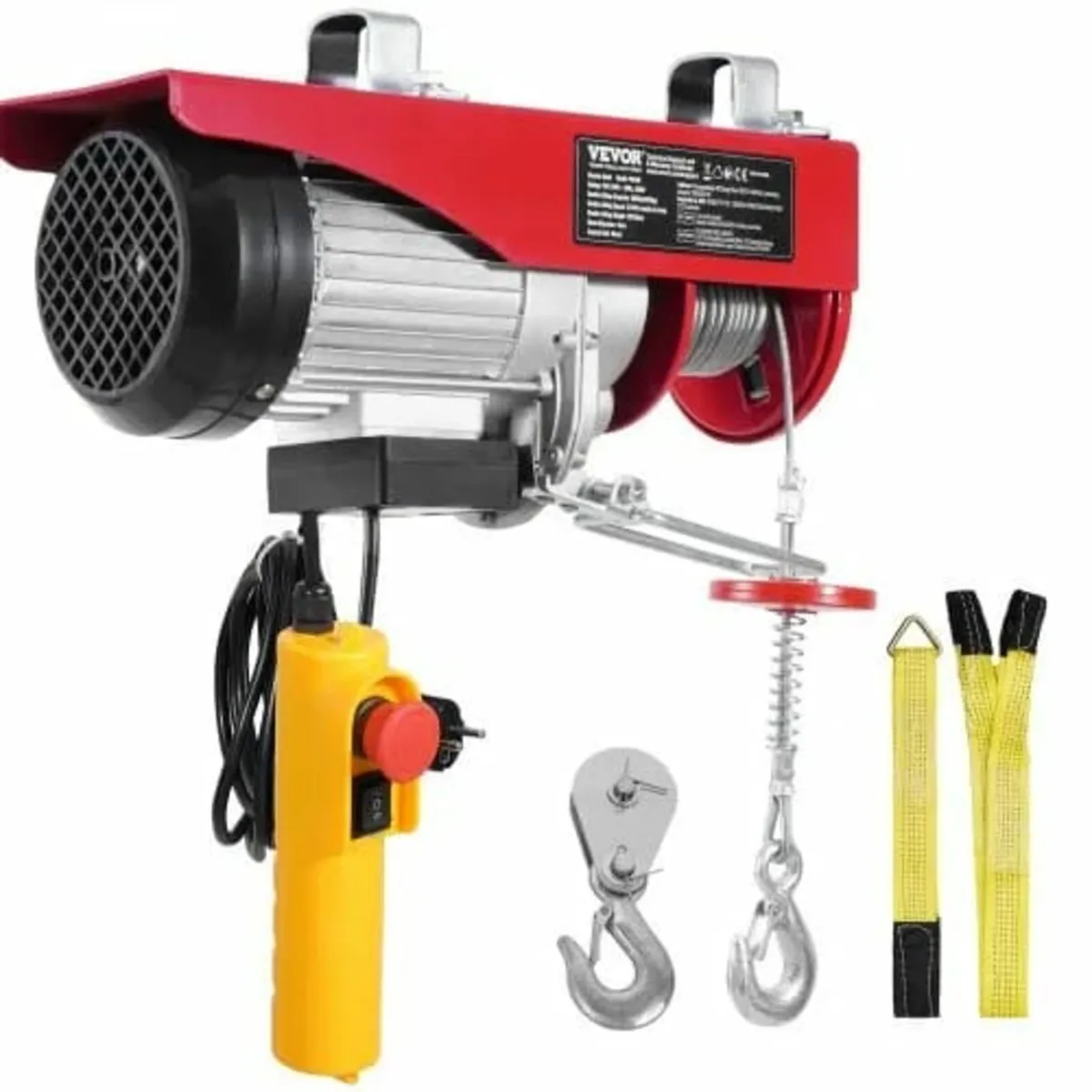 Electric Hoist, 880 lbs 230V Electric Winch with 1 - Image 1