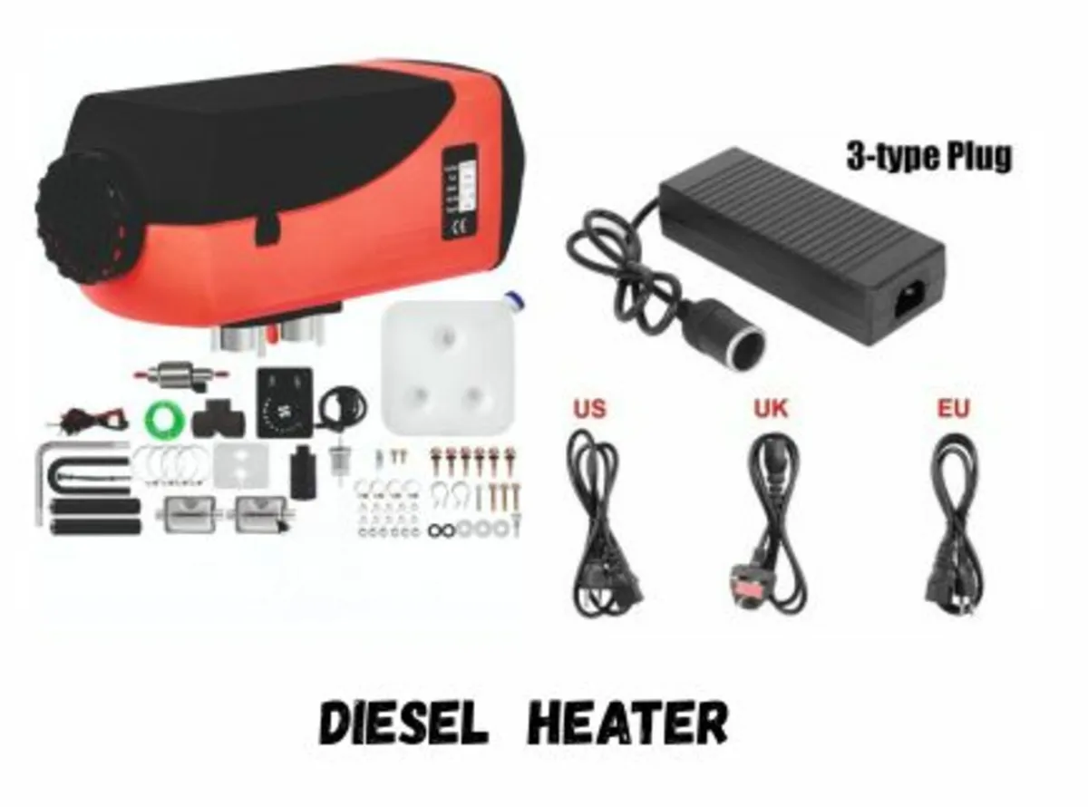 Diesel Air Heater 3/8KW with Power Adapter Kit - Image 4