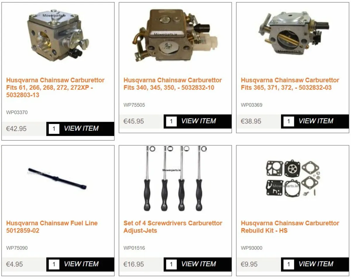 Husqvarna Partner Jonsered Spare Parts - Image 1
