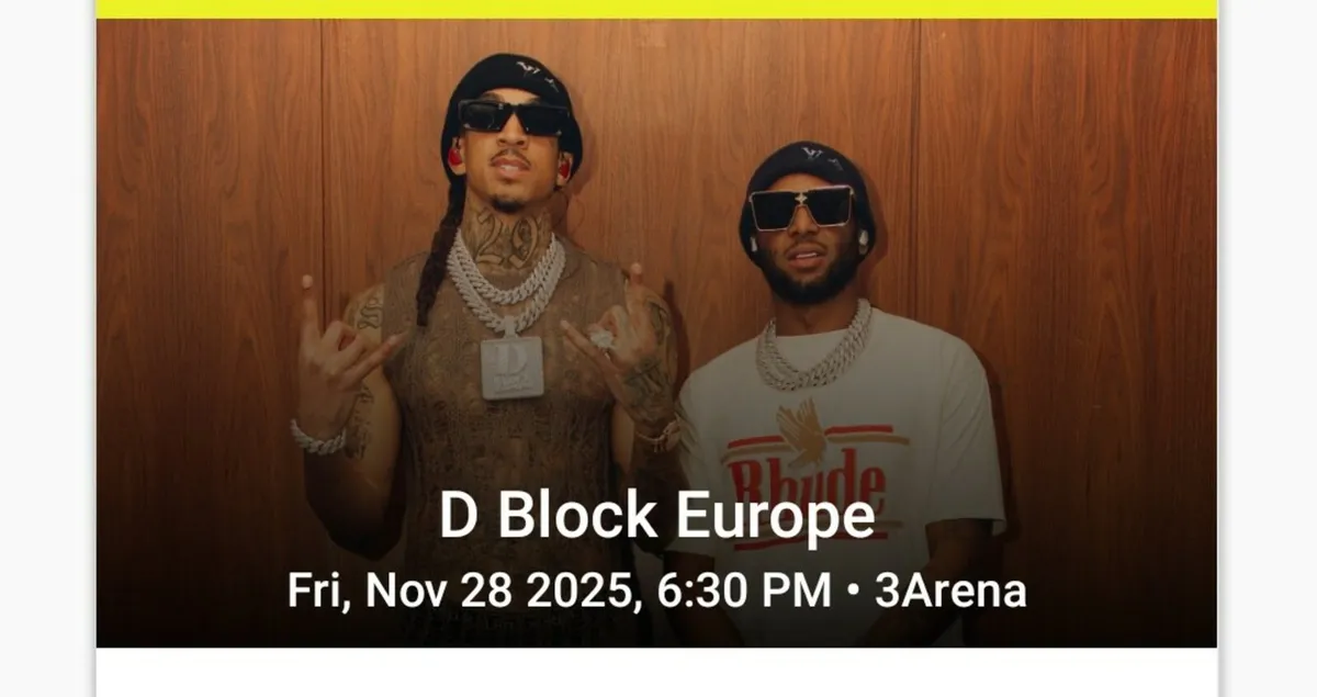 D Block Tickets X2