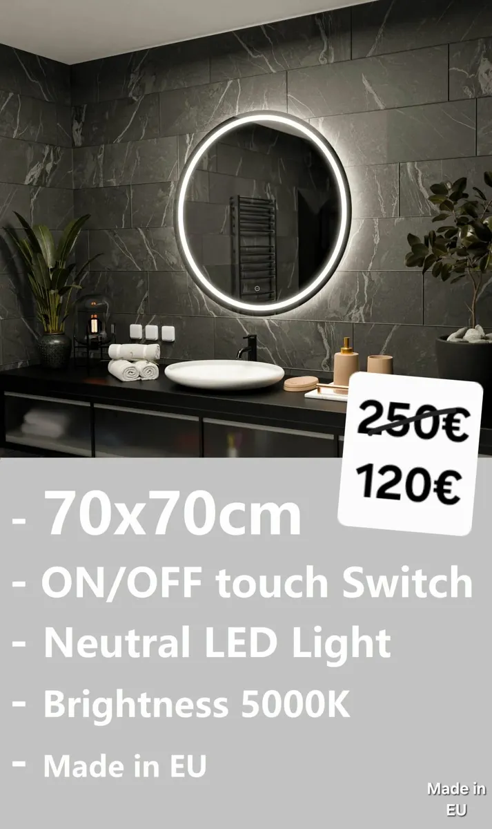 LED Bathroom Mirror Ensuite Makeup - Image 2