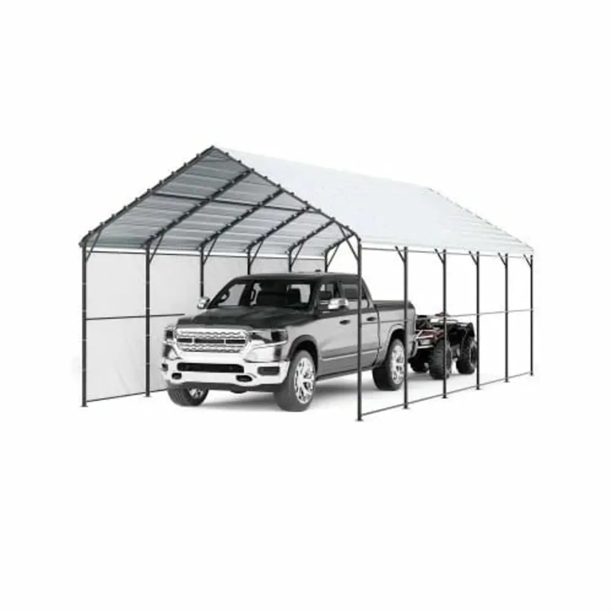 Heavy Duty Metal Carport, 13' x 26' Outdoor Carpor - Image 1