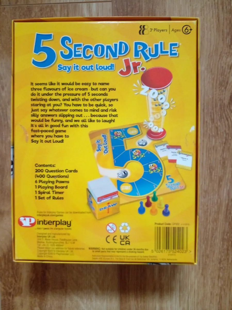 5 Second Rule Junior Game (brand new) - Image 2