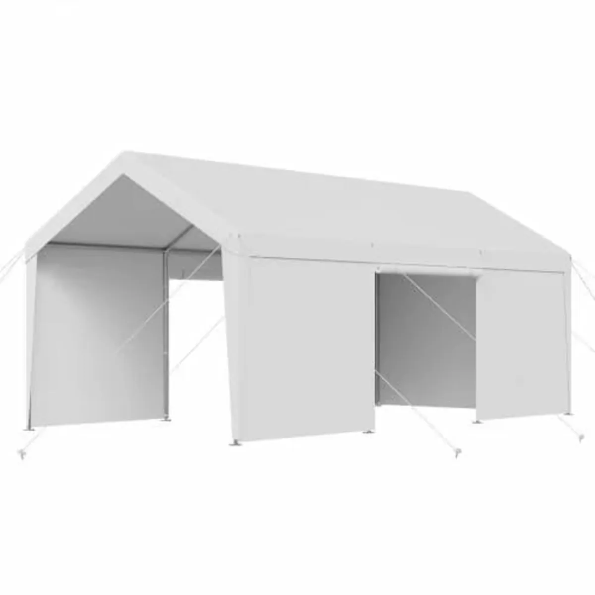 Carport, 12 x 20 FT Outdoor Car Canopy, Potable Ca - Image 3