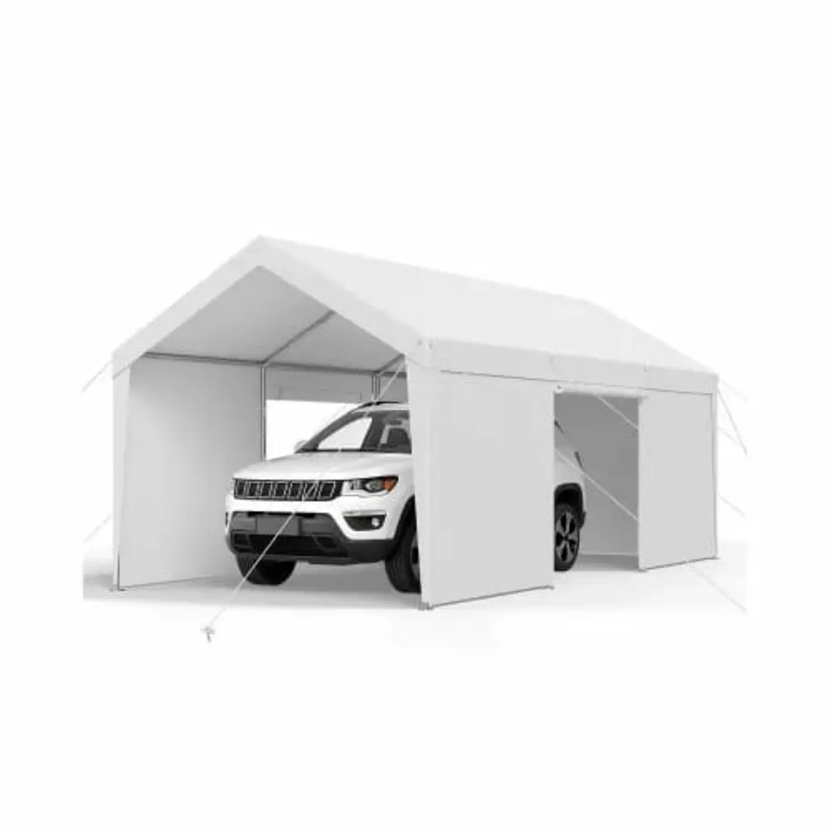 Carport, 12 x 20 FT Outdoor Car Canopy, Potable Ca - Image 4
