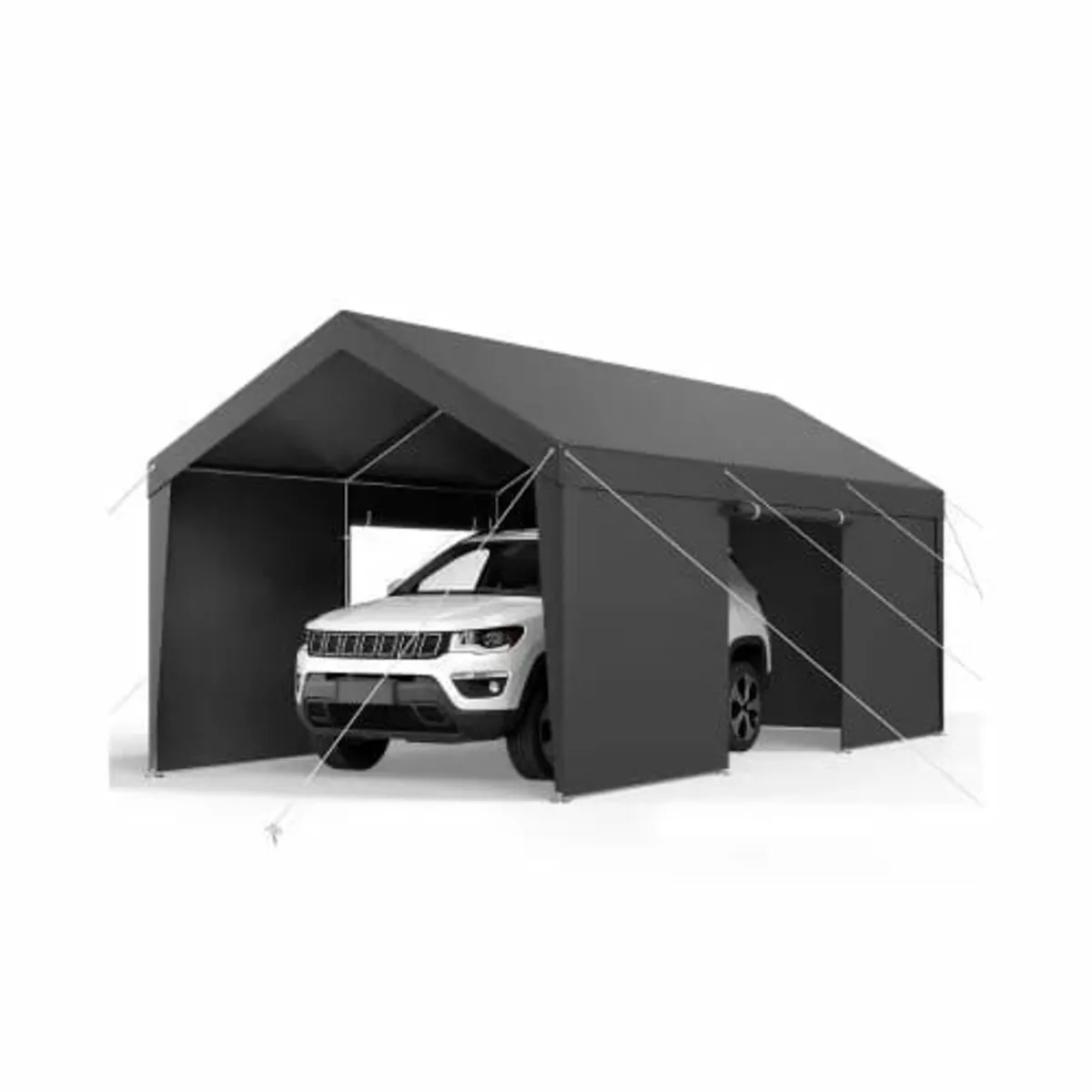 Carport, 10 x 20 FT Outdoor Car Canopy, Potable Ca - Image 2