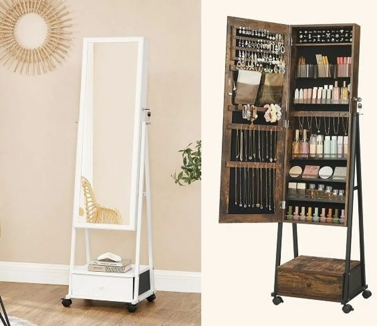 New Make Up Jewellery Storage Mirror-FREE Delivery - Image 1