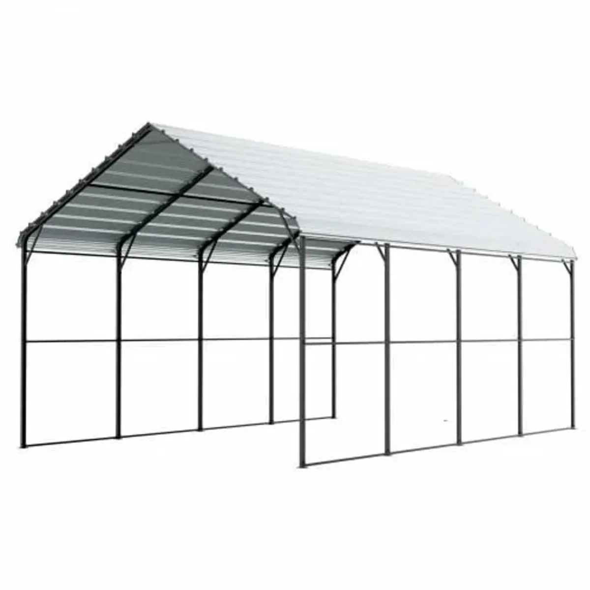 Heavy Duty Metal Carport, 12' x 20' Outdoor Carpor - Image 1
