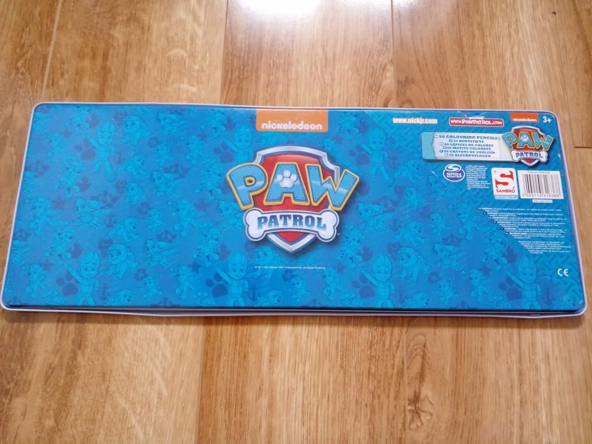 Paw Patrol 50 piece Colouring Pencil Tin - Image 2