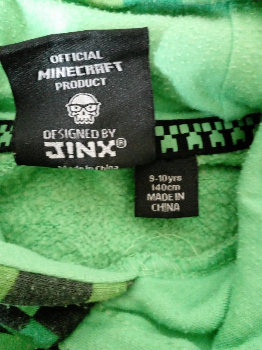 Minecraft hoodie (9-10 yrs) - Image 2