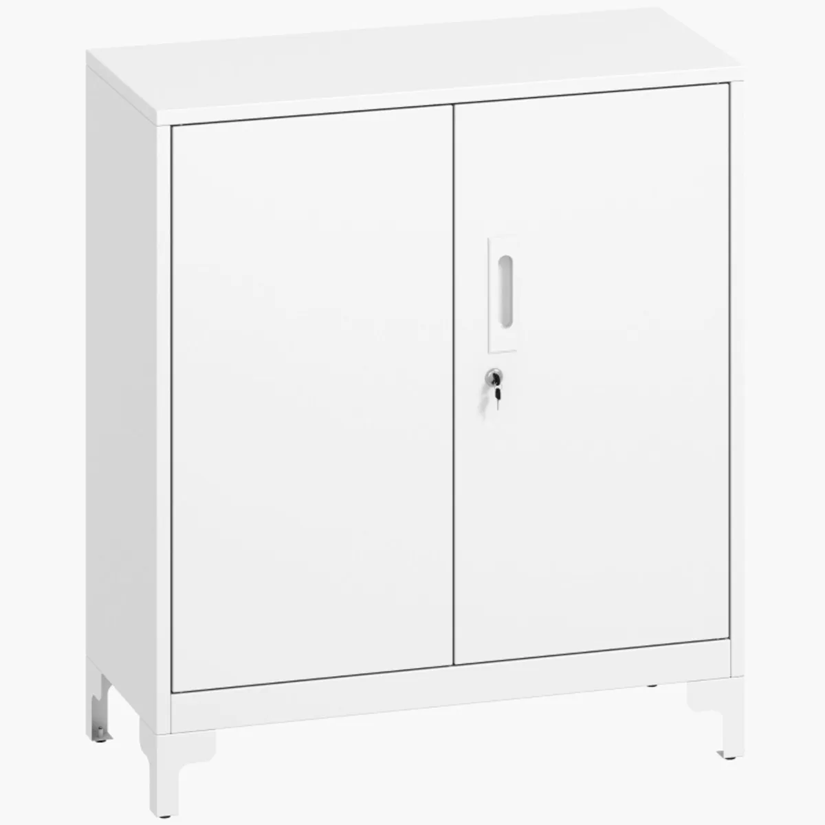 Metal Office Cabinet, Lockable Doors, Office Chest - Image 1