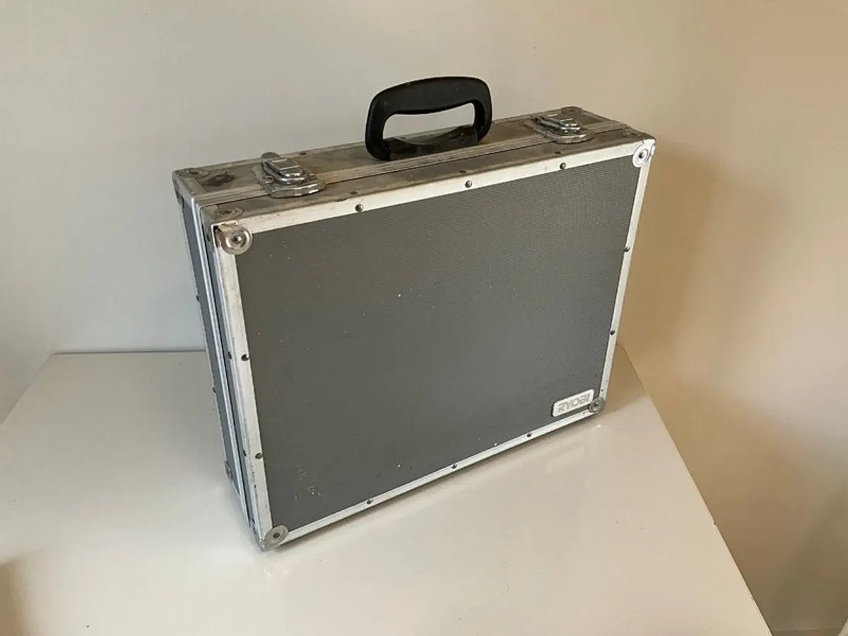 Ryobi Drill w case and 2x batteries - Image 2