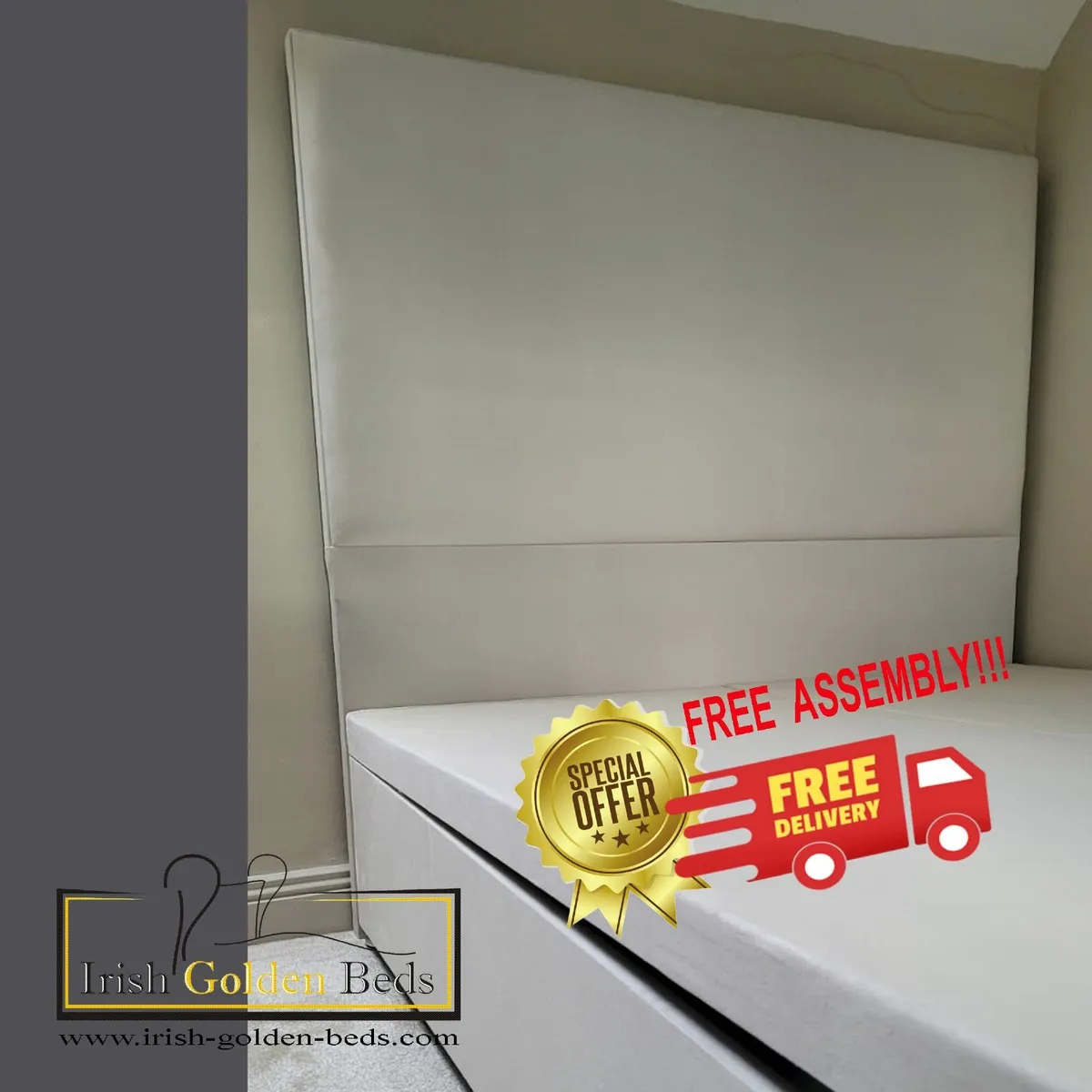 bed frame and headboard, free delivery - Image 1