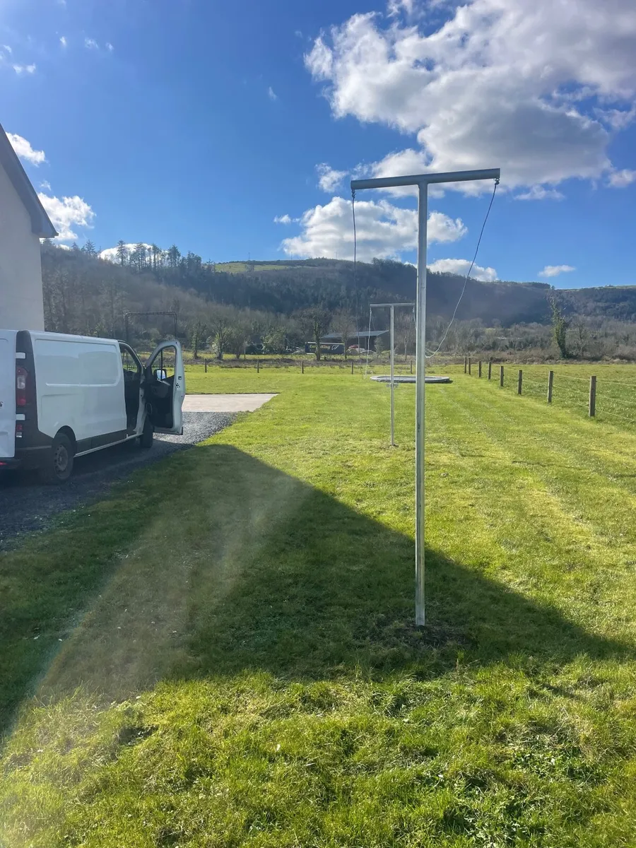 Sturdy T-Bar Clothesline Poles – Installation Avai - Image 3