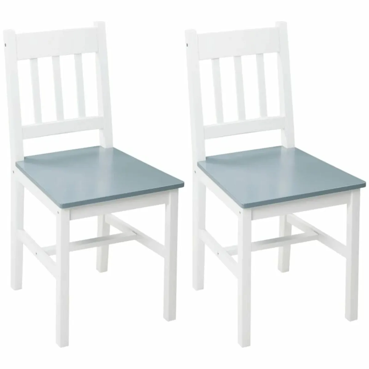 Dining Chairs Set of 2, Kitchen Chair with Slat Ba - Image 1