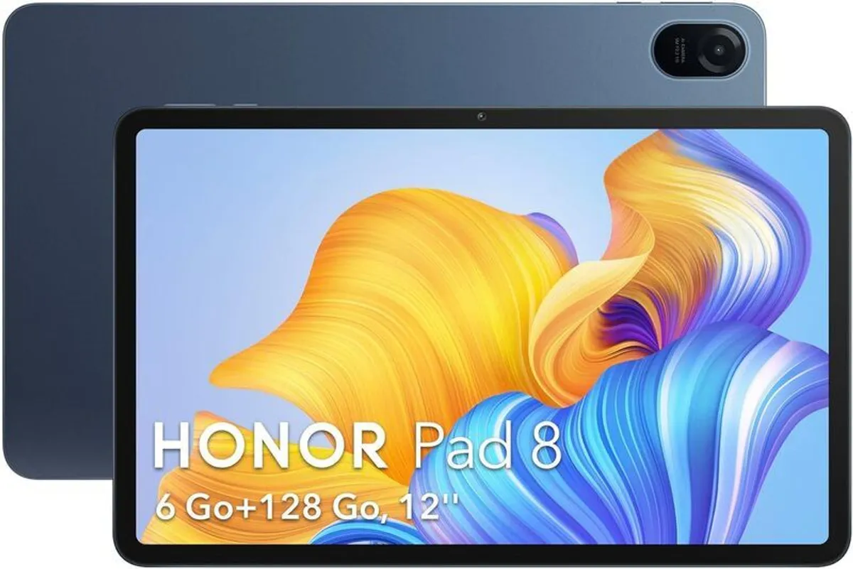 Honor PAD 8 30.4 cm (12") 2K Display, Qualcomm Snapdragon 680, 6GB RAM, 128GB Storage, 8 Speakers, Android 12, Tuv Certified Eye Protection, Up to 14 Hours Battery, WiFi Tablet, Metal Body, Blue Hour - Image 1