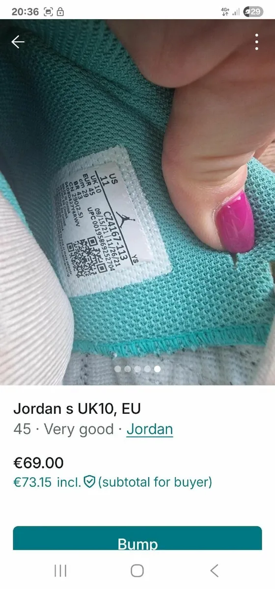 Jordans UK10 - Image 3