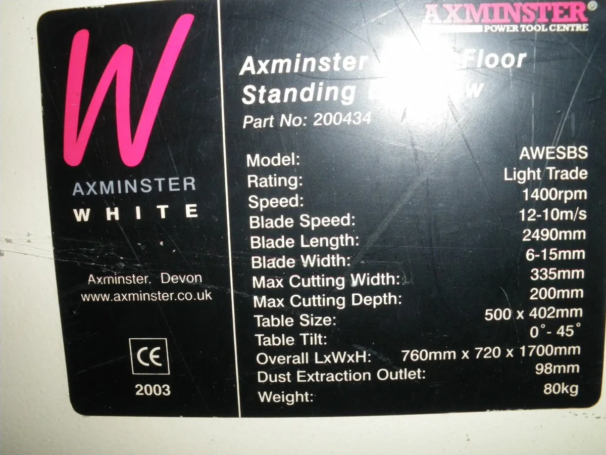 Bandsaw 240v floor standing - Image 4