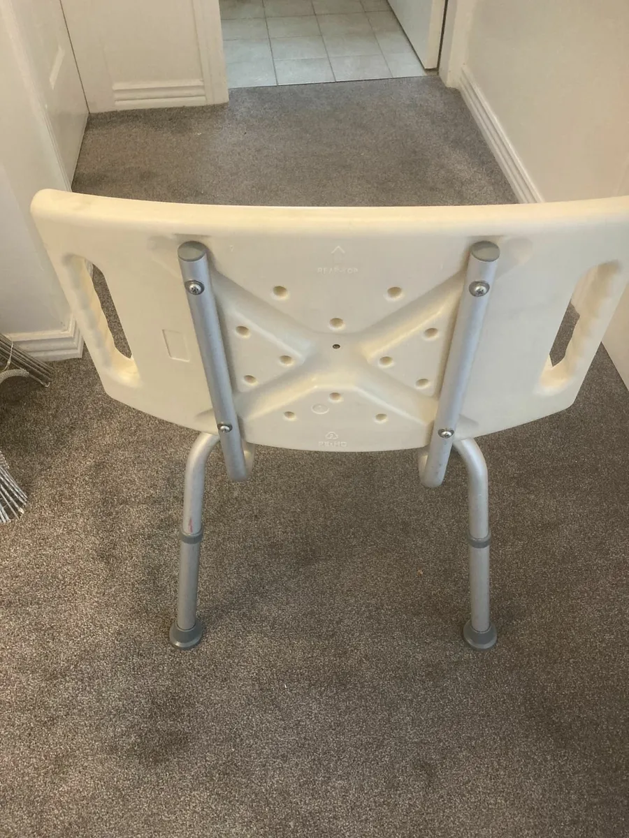 Shower Seat - Height and Back Adjustable - Image 2