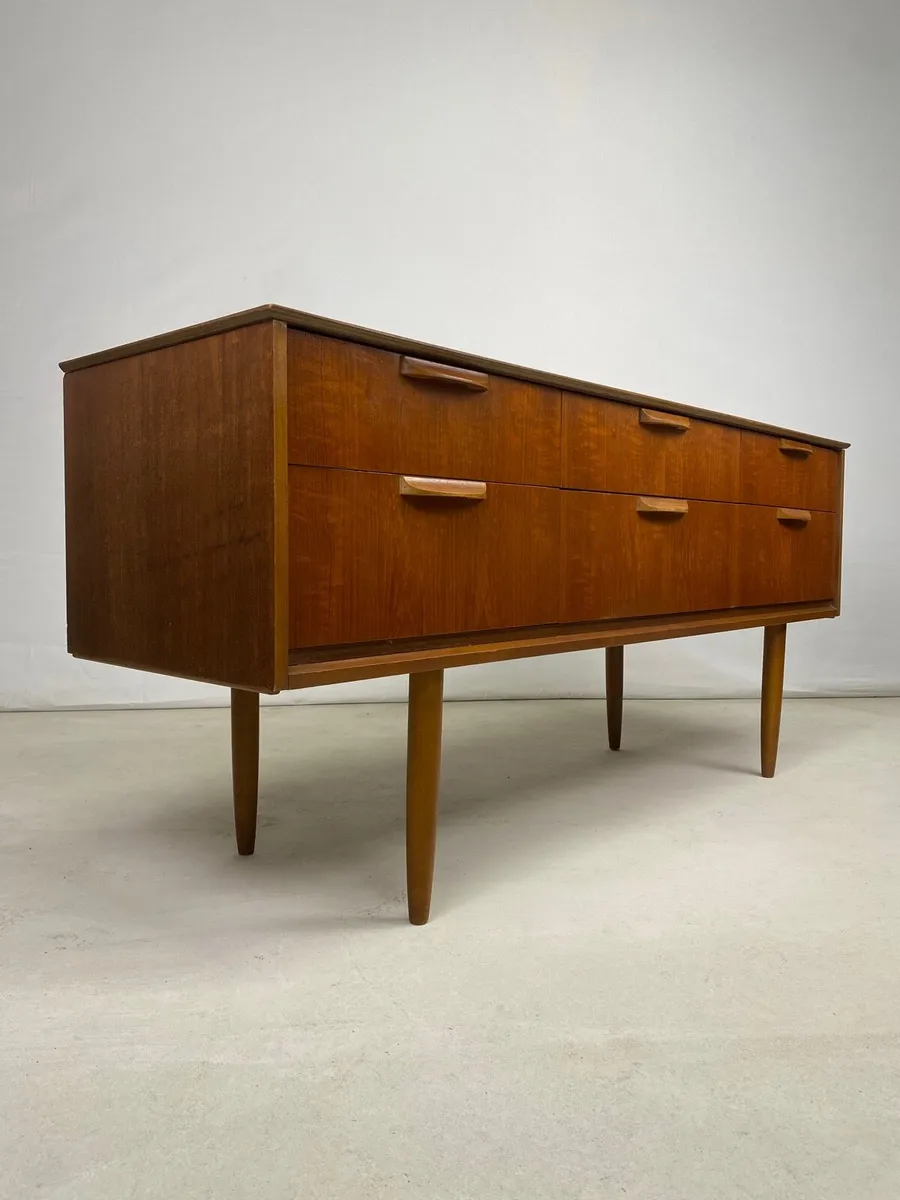 Vintage Mid Century Modern Teak Sideboard - Image 1