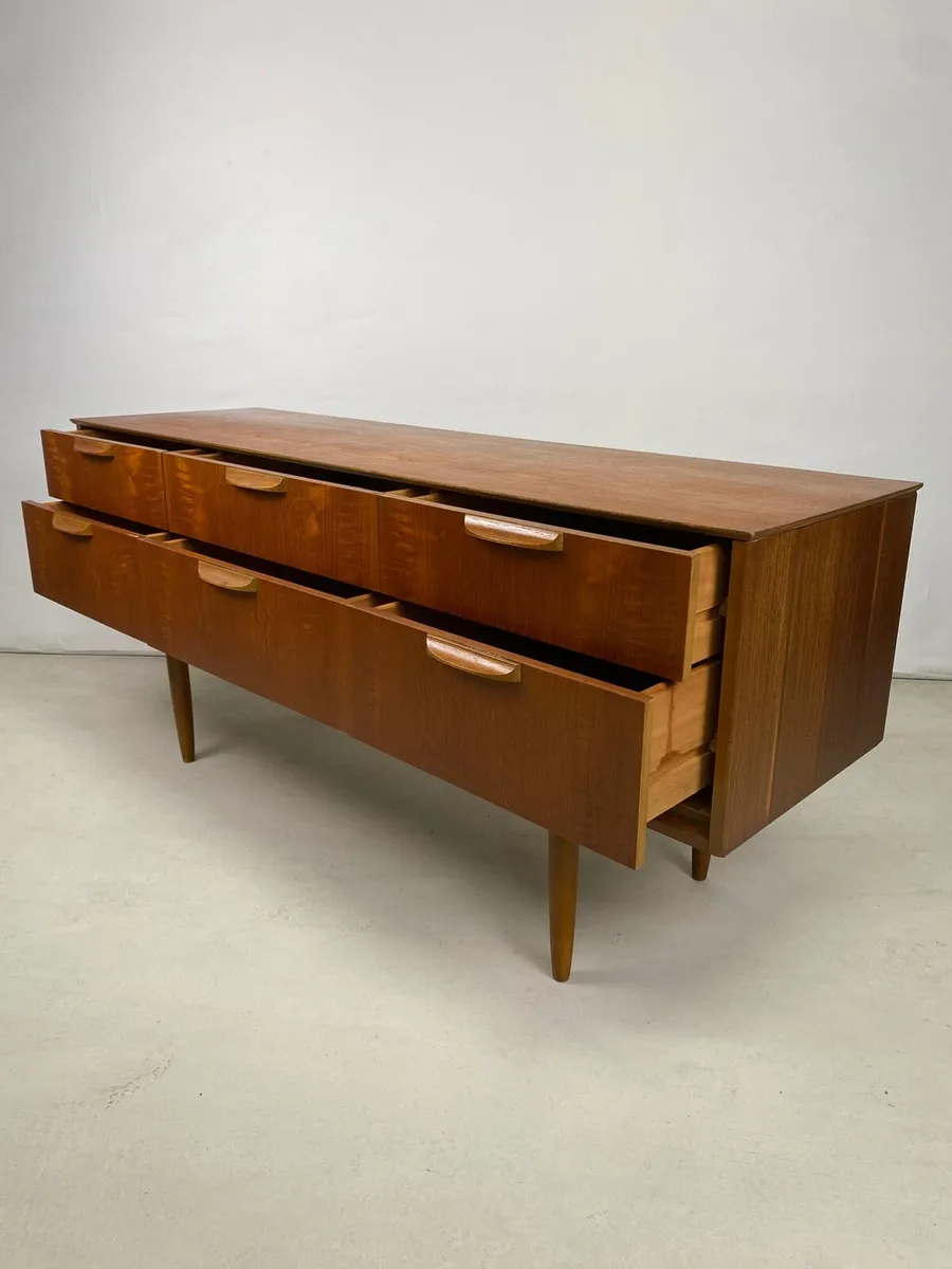 Vintage Mid Century Modern Teak Sideboard - Image 4