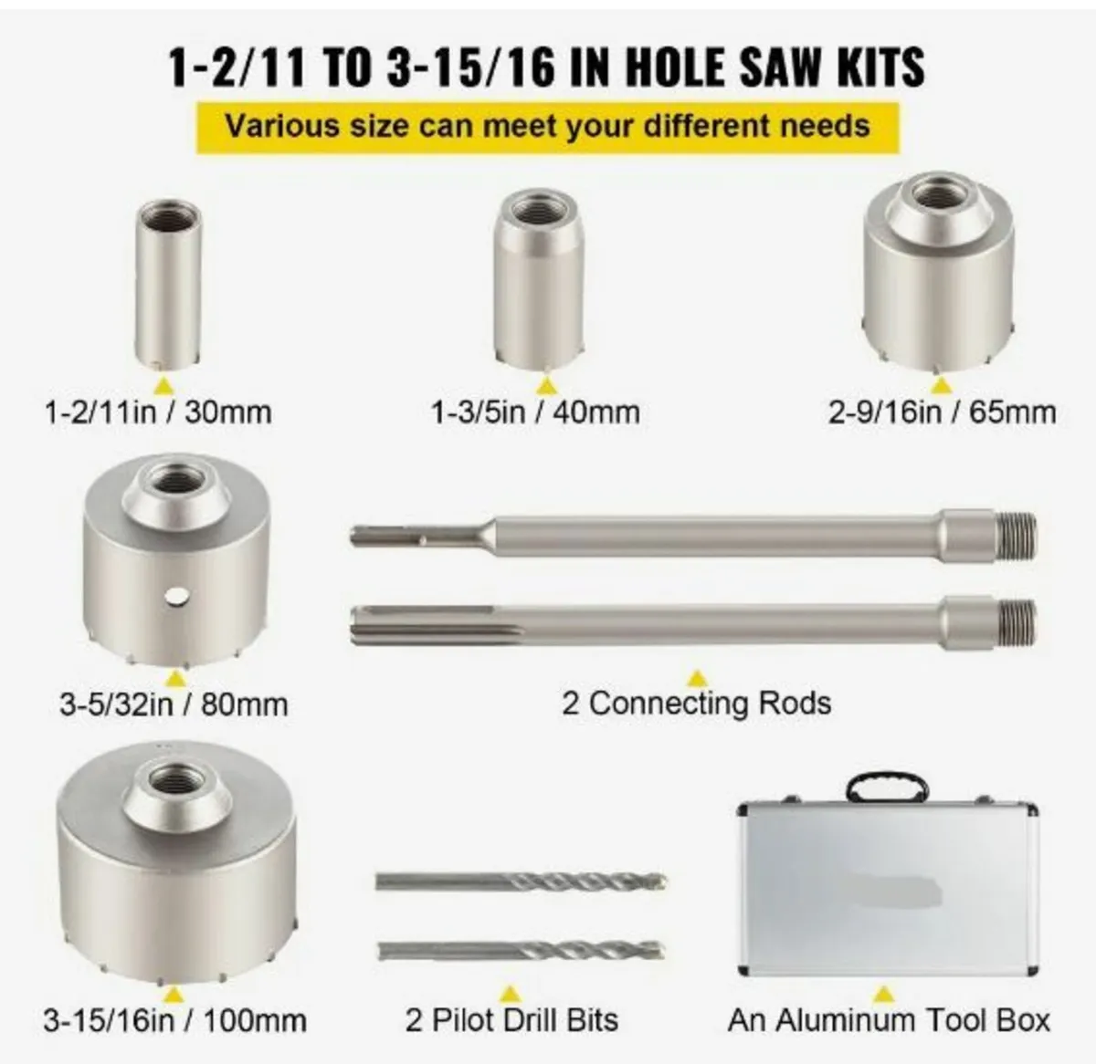 Concrete Hole Saw Kit - Image 4