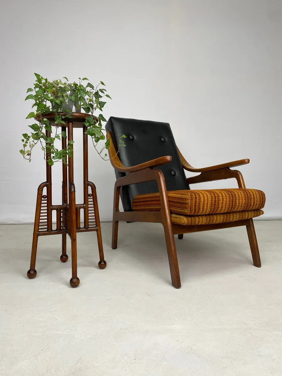 Vintage Bentwood Plant Stand - Image 1