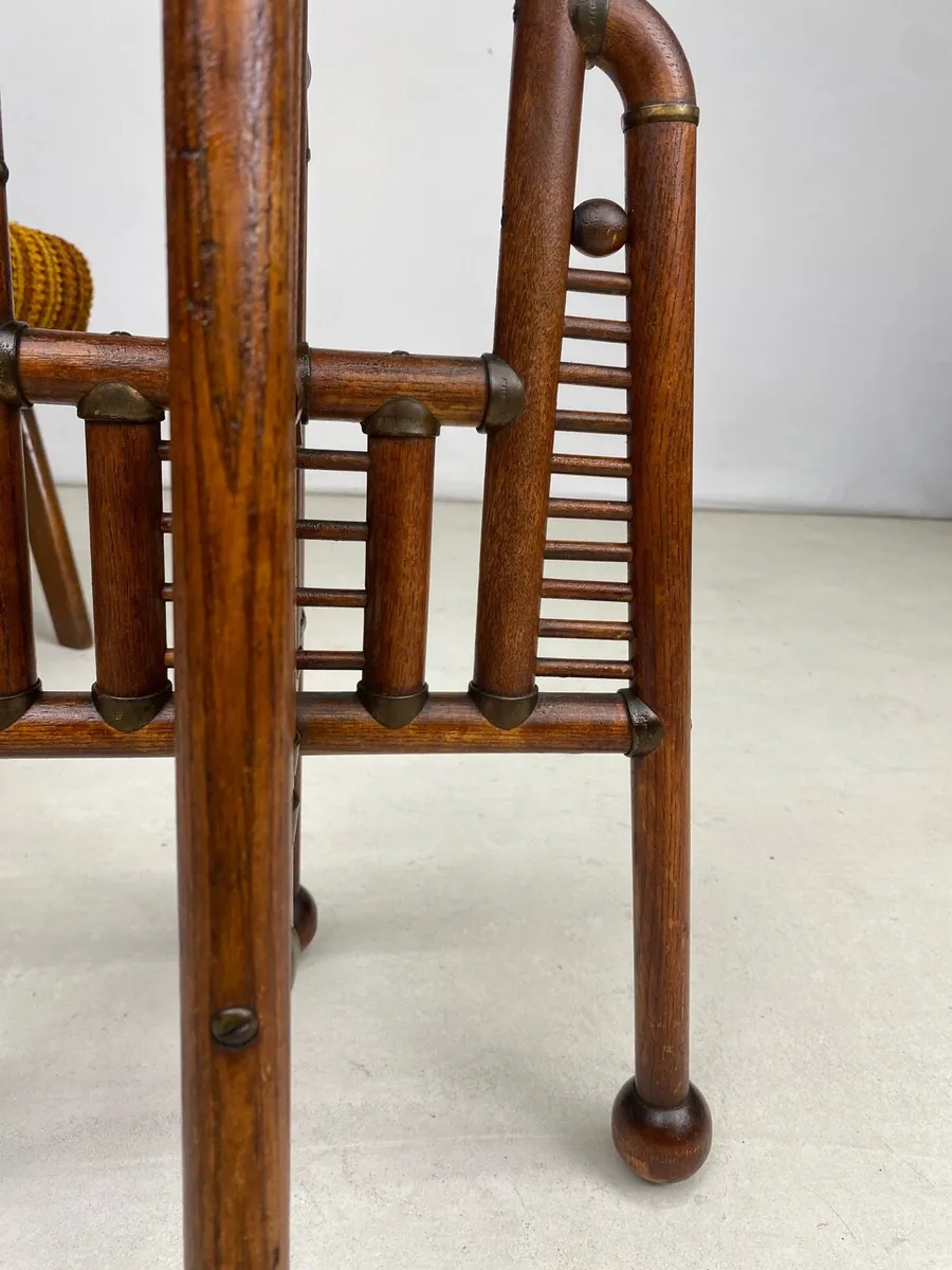 Vintage Bentwood Plant Stand - Image 4