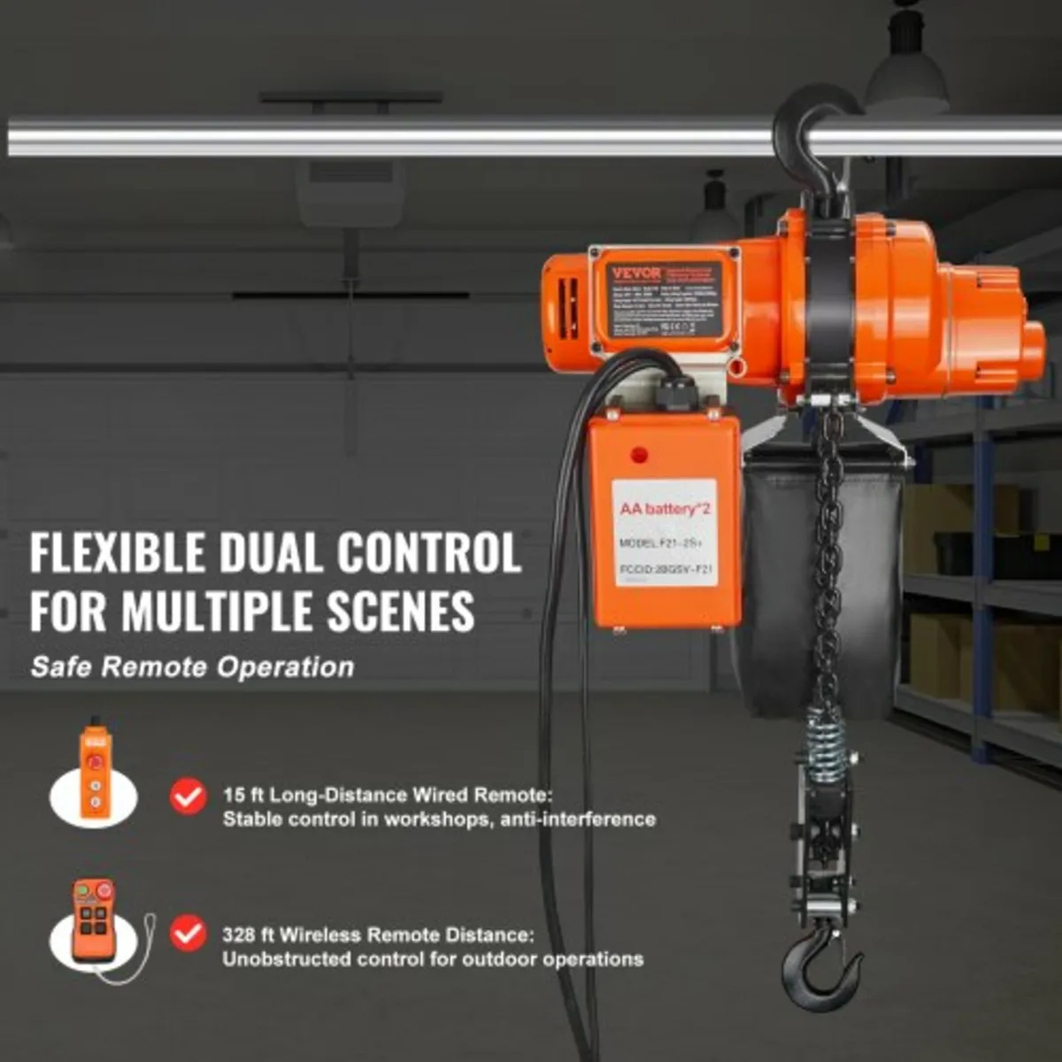 Electric Chain Hoist Single Phase Crane Hoist 997. - Image 2
