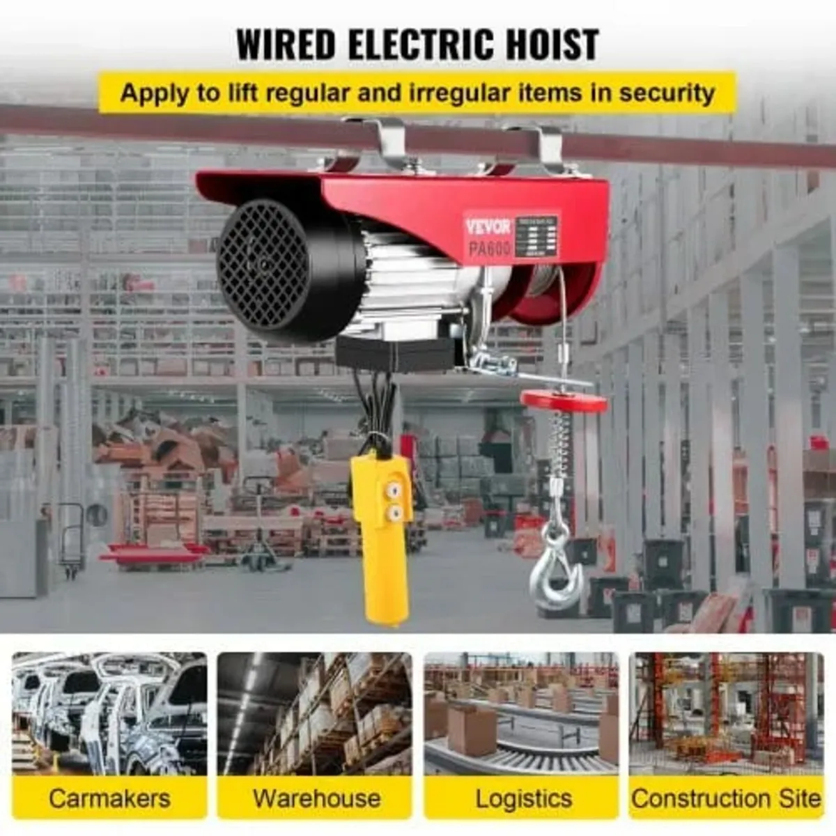 Electric Hoist Scaffold Winch Lifting Crane Scaffo - Image 3