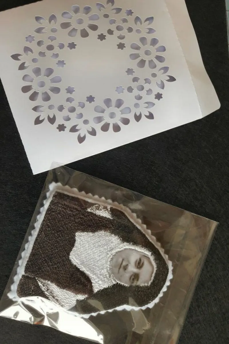 Embroidered Picture of St Theresa of Lesiuex - Image 3