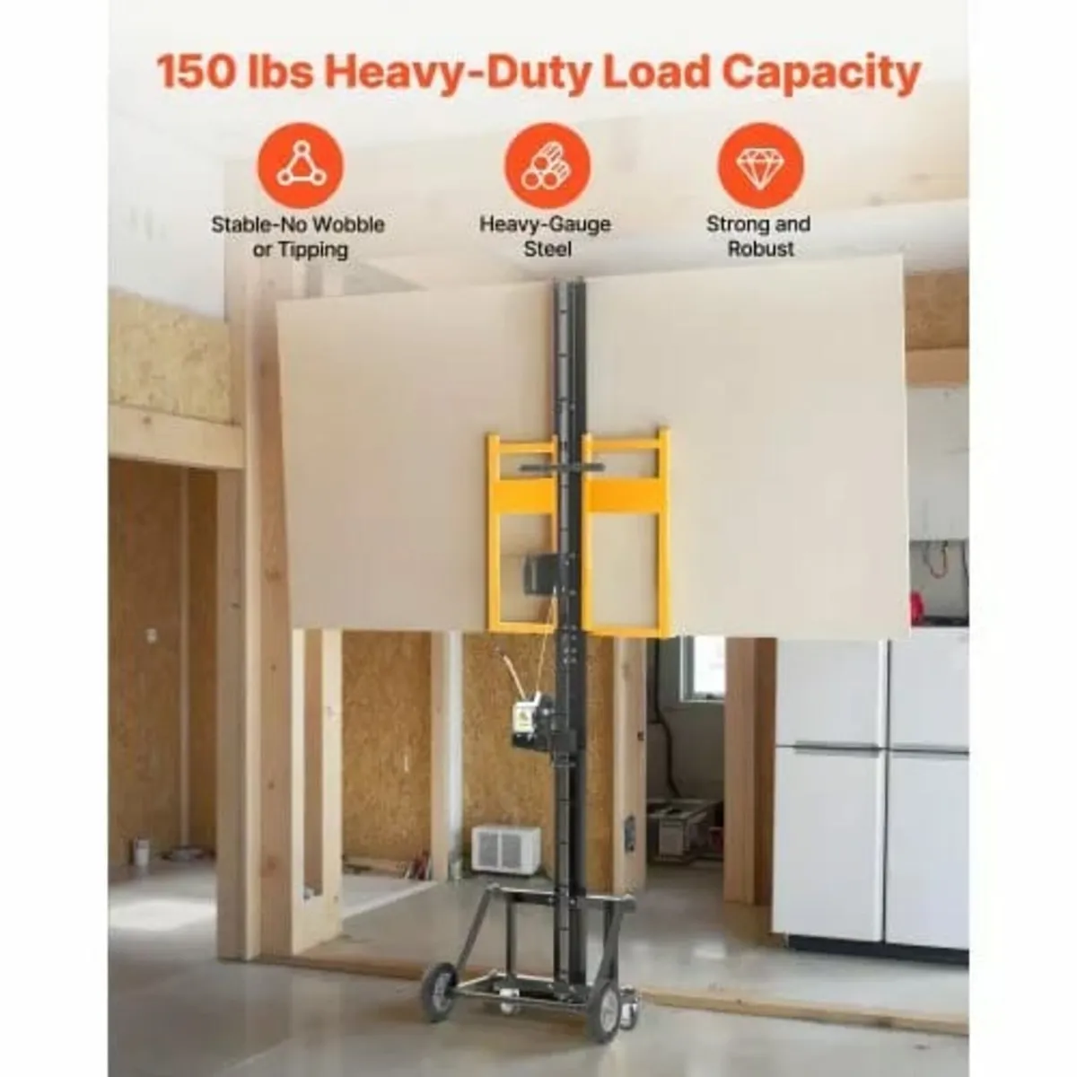 Drywall Lift, Heavy-Duty 68 kg Sheetrock Hoist for - Image 4