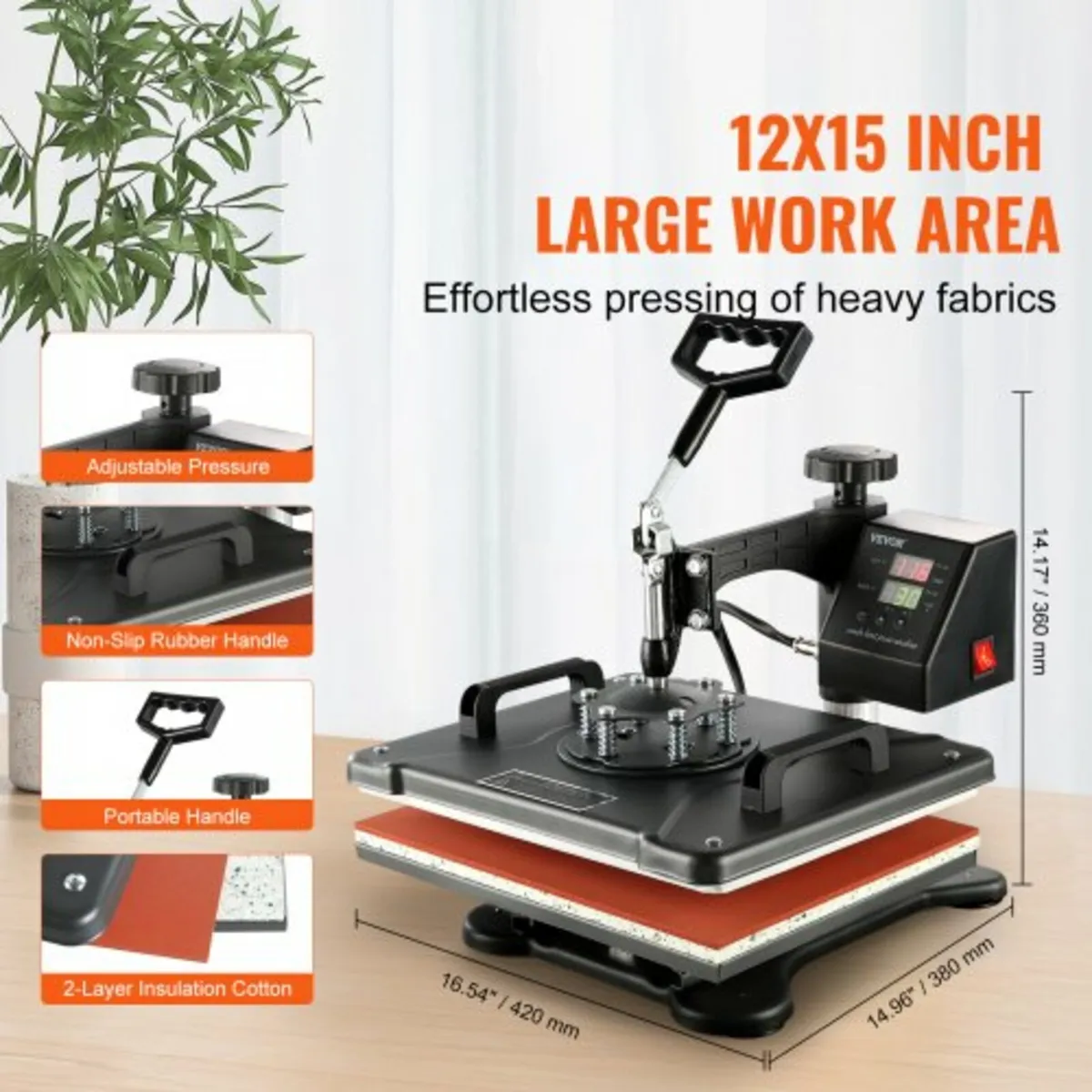 Heat Press 8 in 1 Heat Press Machine 38x30cm T-shi - Image 3