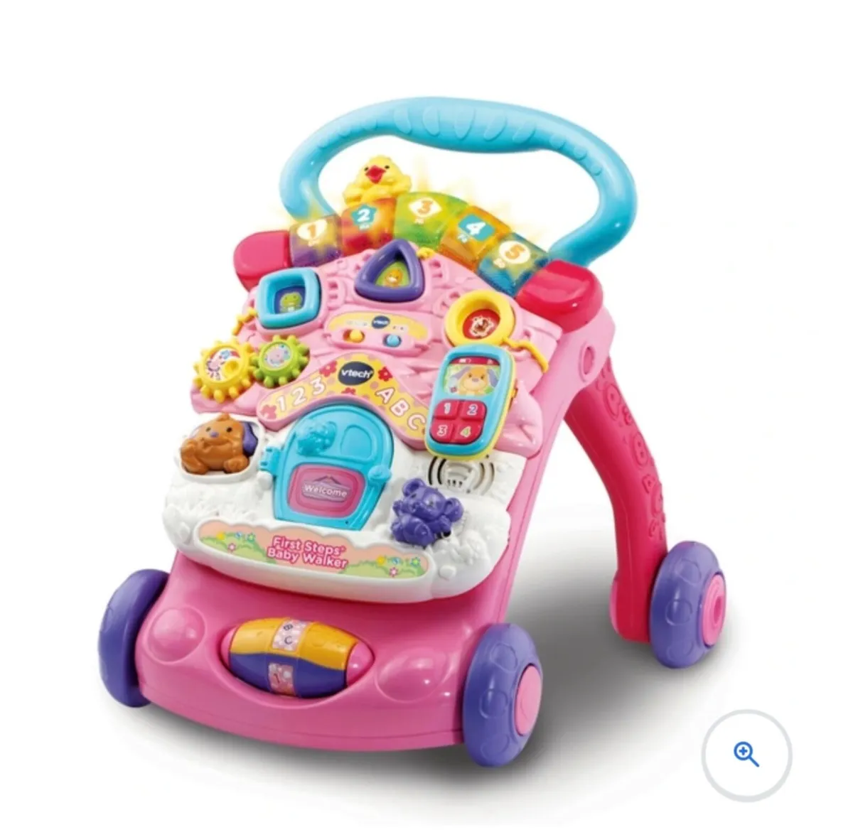 VTech Baby First Steps Baby Walker Pink - Image 1