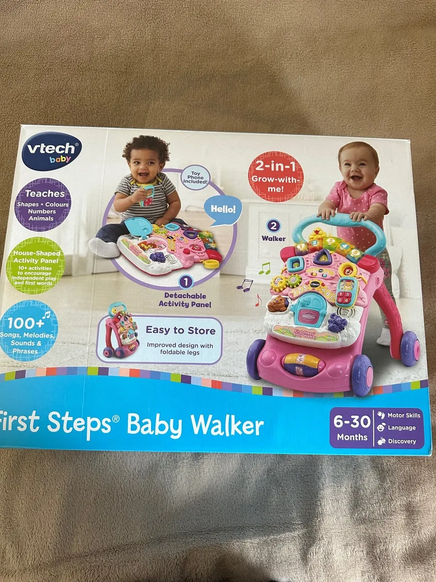 VTech Baby First Steps Baby Walker Pink - Image 2