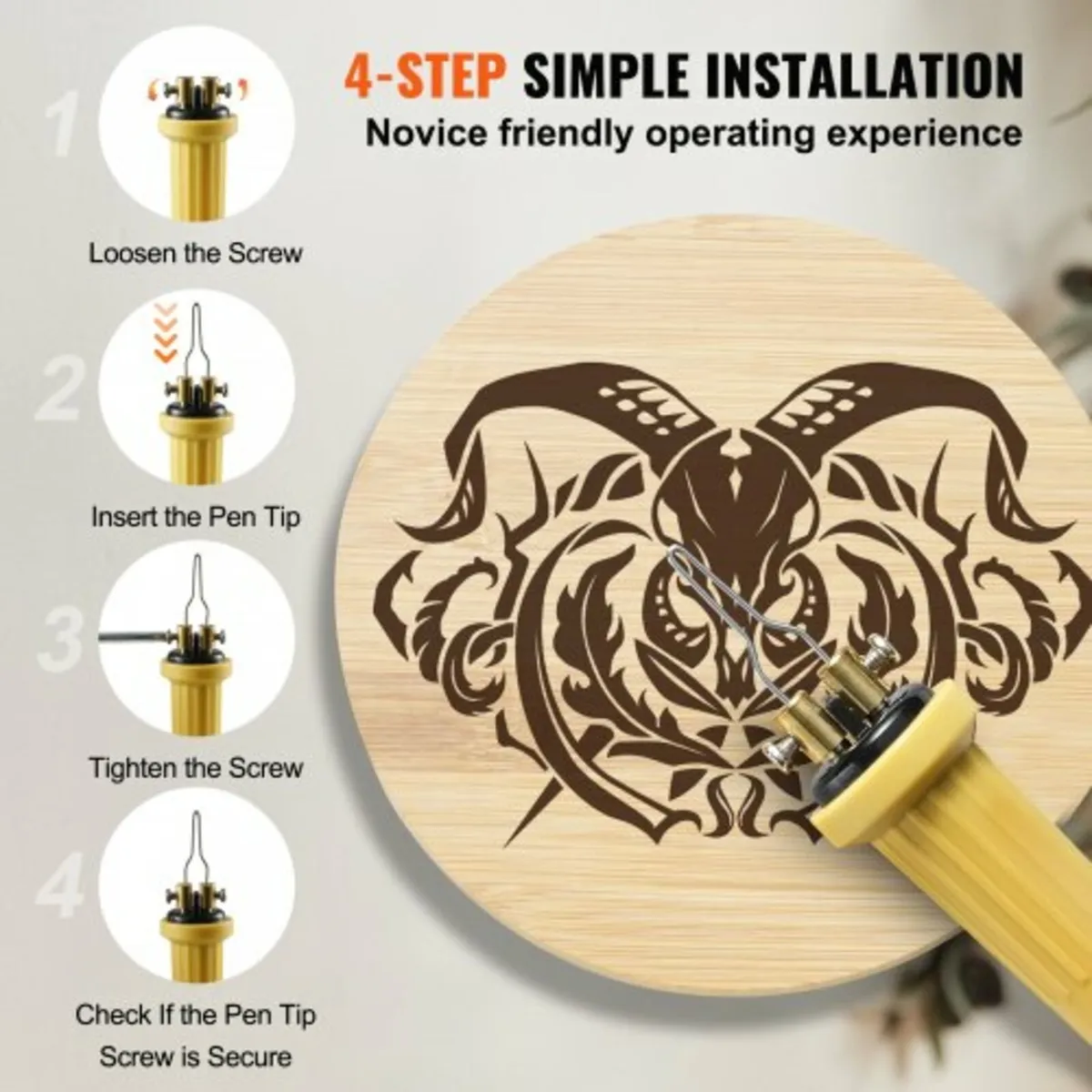 Wood Burning Kit, 200~700°C Adjustable Temperature - Image 4