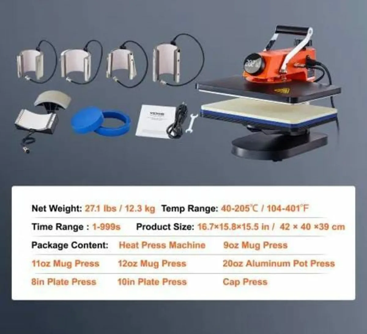 8 in 1 Heat Press Sublimation Machine for DIY T-Sh - Image 4