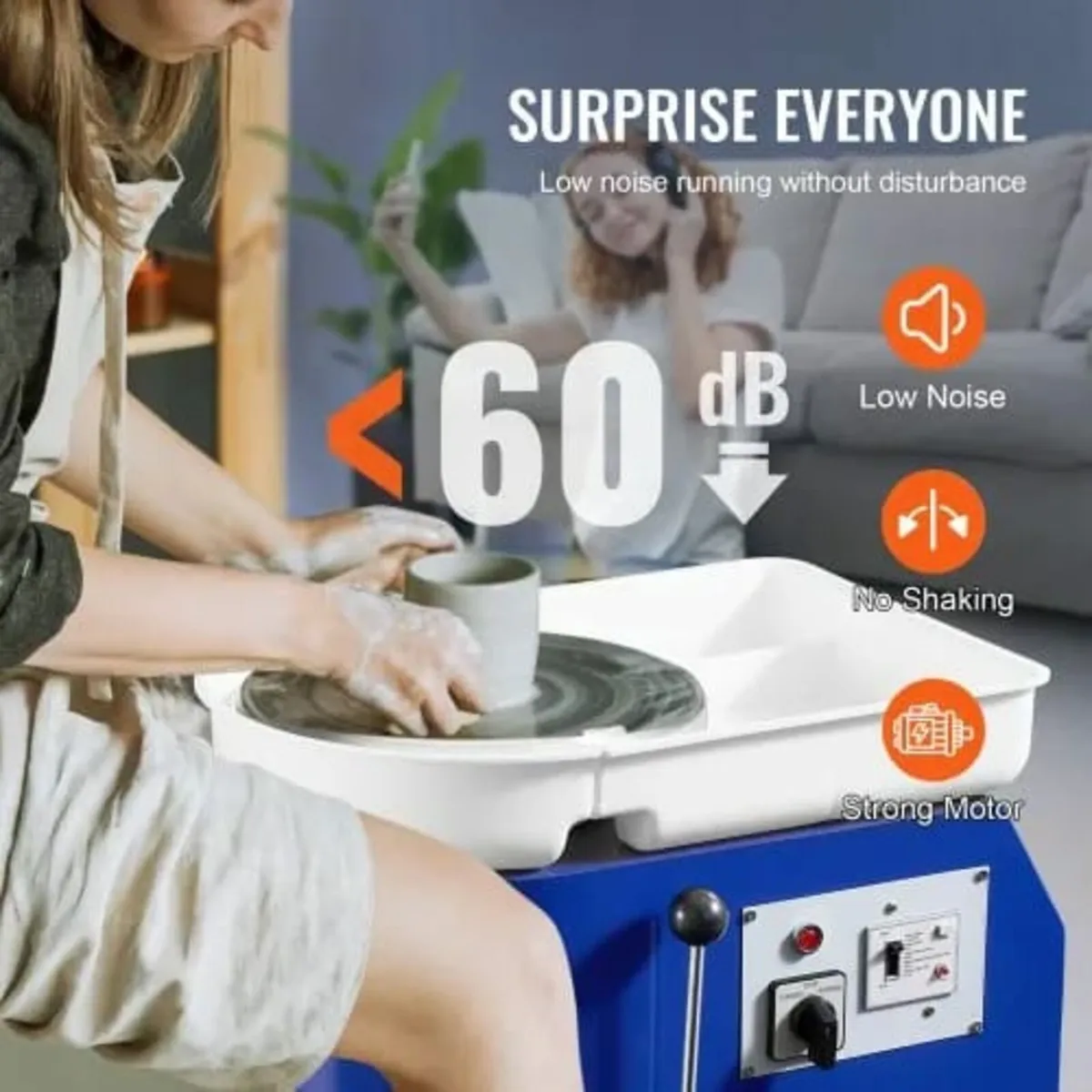 Pottery Wheel 27.9 cm Ceramic Wheel Foot Pedal Scu - Image 3