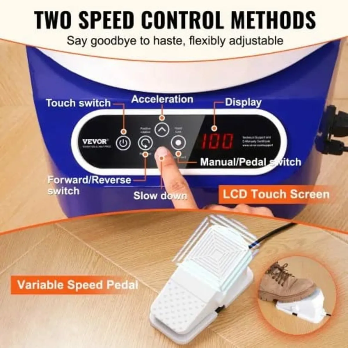 Pottery Wheel 27.9 cm Ceramic Wheel Foot Pedal Tou - Image 2