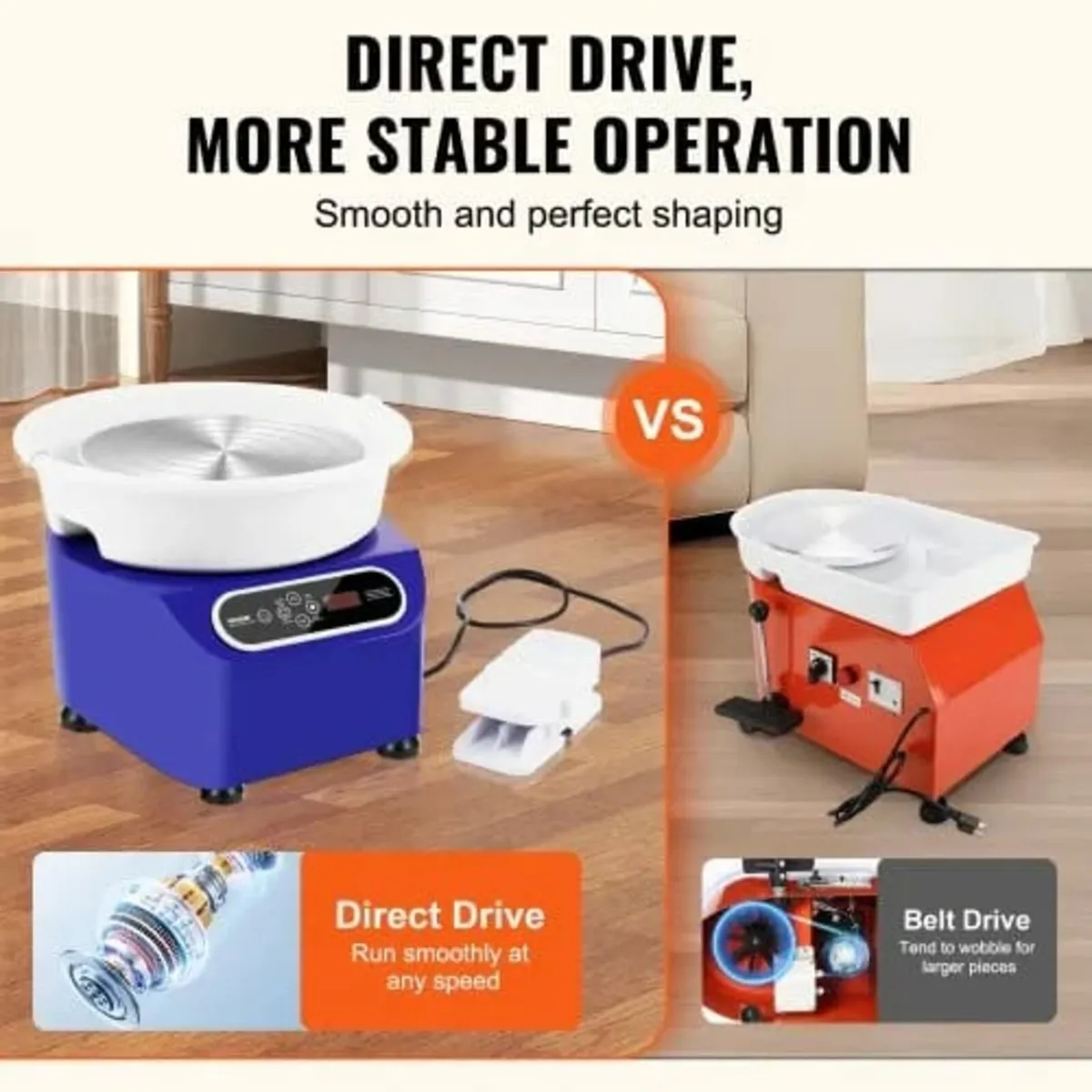 Pottery Wheel 27.9 cm Ceramic Wheel Foot Pedal Tou - Image 3