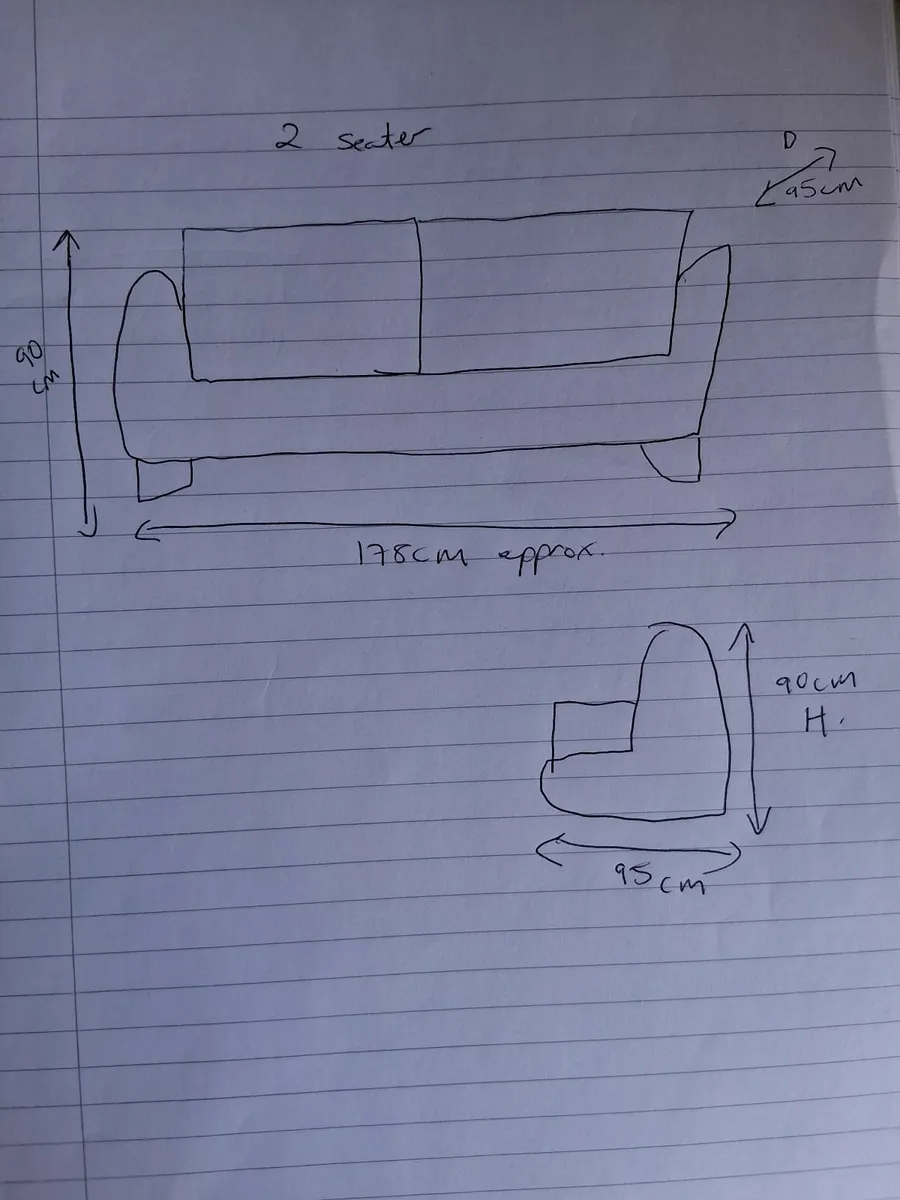 2 Seater Sofa  – “Oasis” Model (Harvey Norman) - Image 2