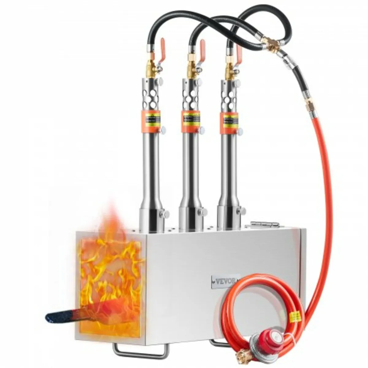 Portable Propane Forge, 3 Burner Farrier Forge, 26 - Image 1