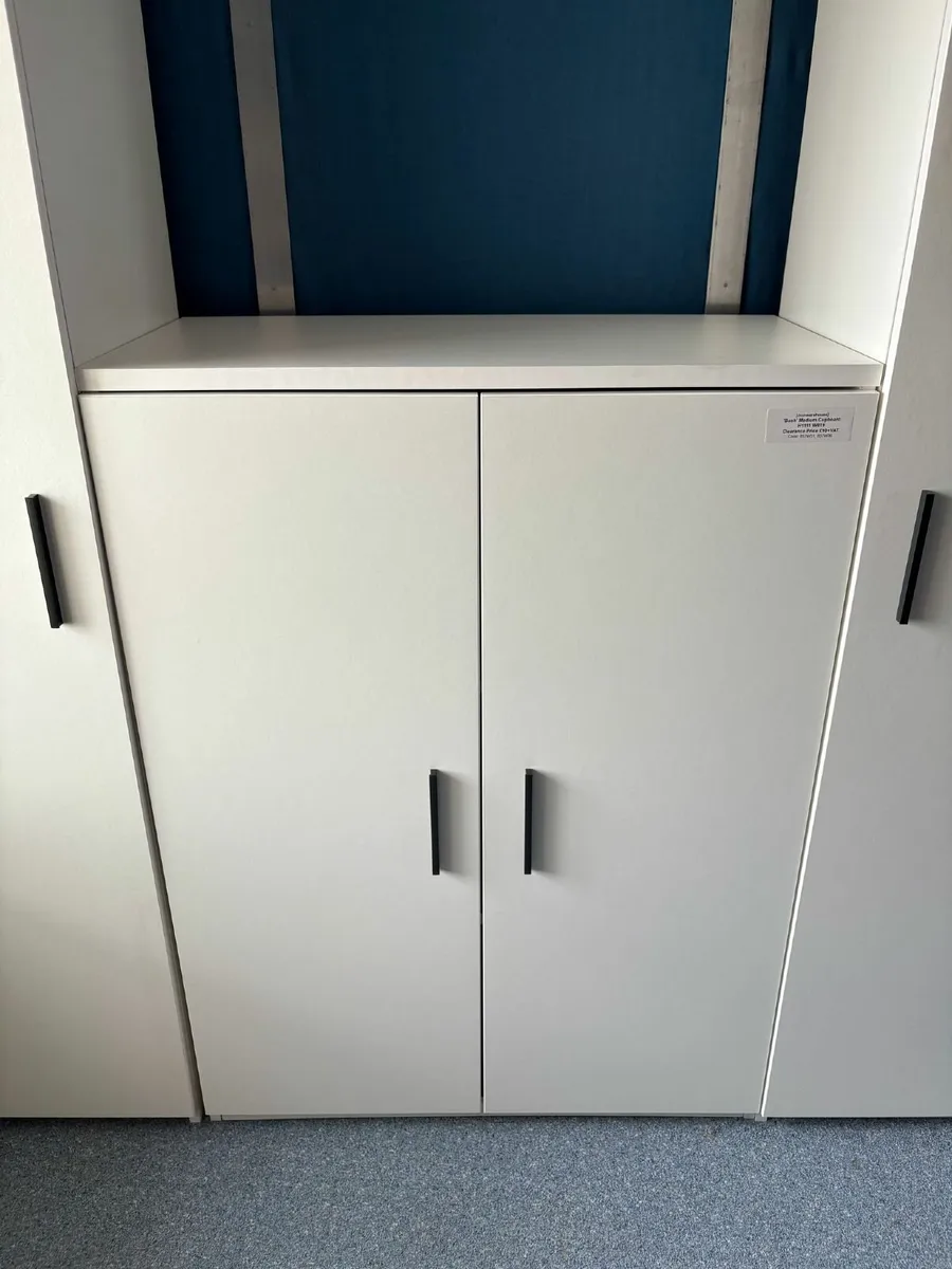'Bush' Medium White Cupboard - £90 + VAT - Image 3