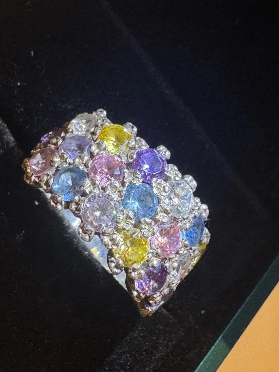 Silver Earrings & Ring - Image 2