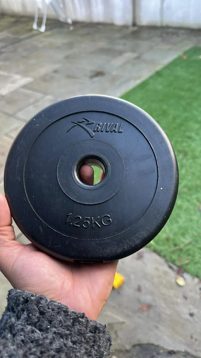 Exercise bench with weights - Image 1