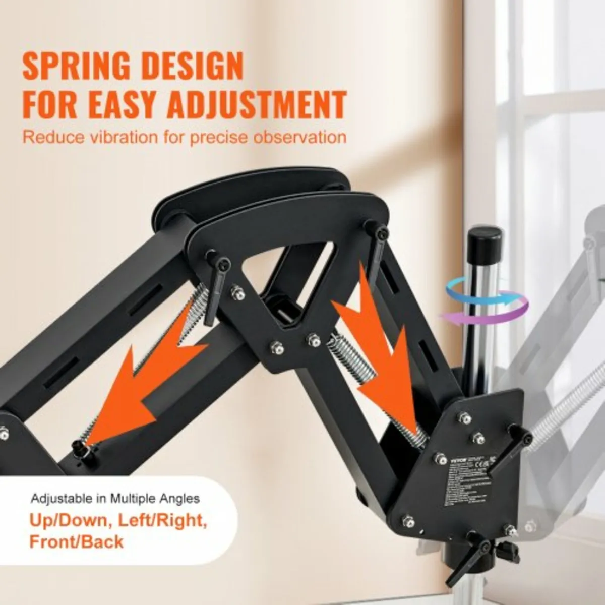 Multi-Directional Microscope with Spring Bracket, - Image 2